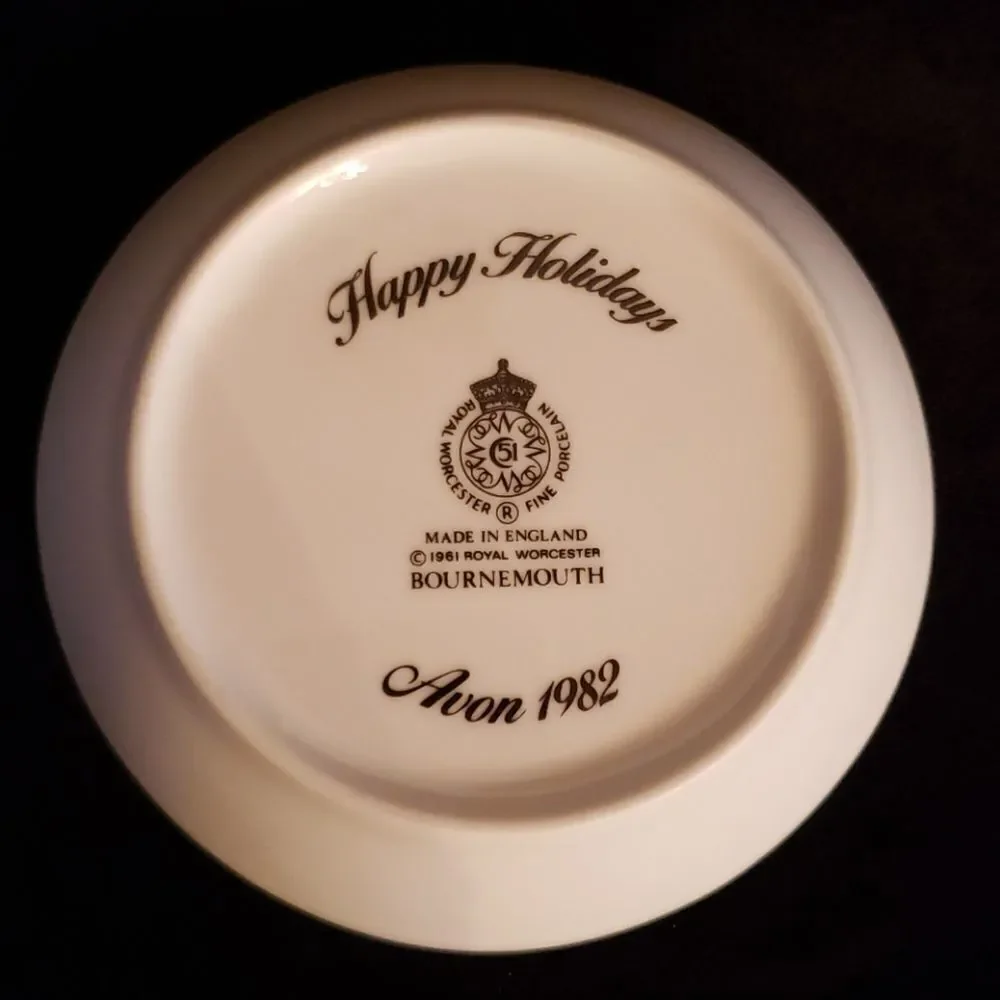 Small Vintage Avon Decorative Floral Dish Plate